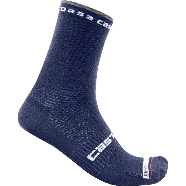 Castelli Rosso Corsa Pro 15 Half Lange Sokken Blauw EU 40-43 Man