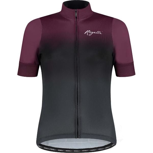 Rogelli Dream Fietsshirt - Korte Mouwen - Dames - Grijs, Bordeaux - Maat XL