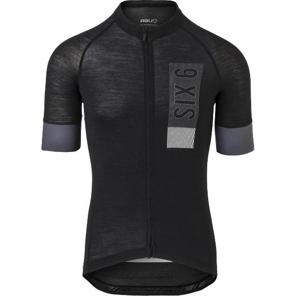 AGU Solid Merino Fietsshirt II SIX6 Heren - Zwart - M