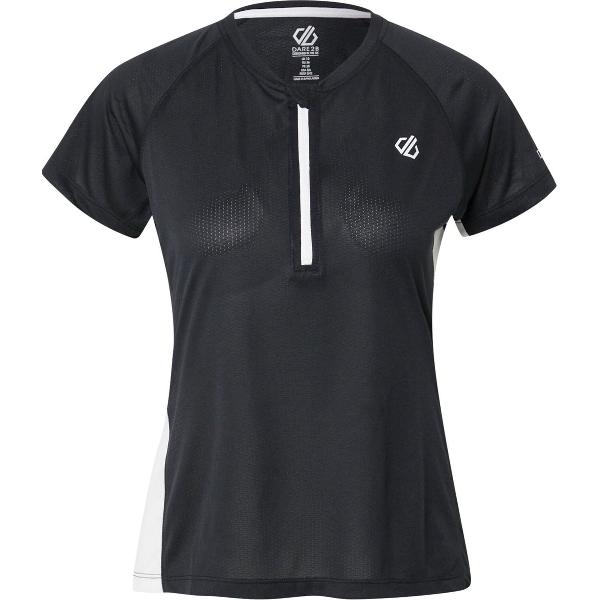 Dare2b - Outdare II Dames Fietsshirt - Black/White - Maat 40