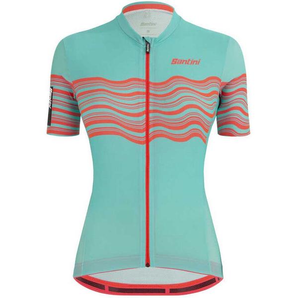 SANTINI Tono Proflo Jersey Met Korte Mouwen Dames - Acqua Blue - L