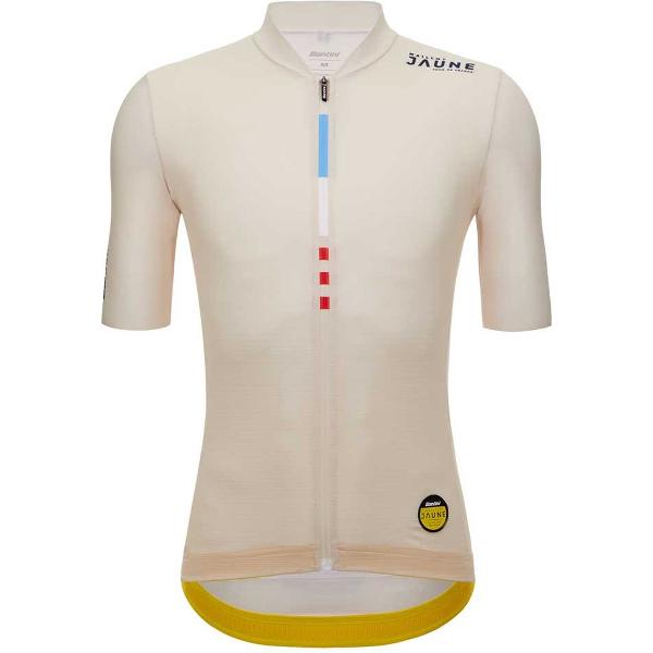 Santini Mj Mont Ventoux Jersey Met Korte Mouwen Beige XS Man