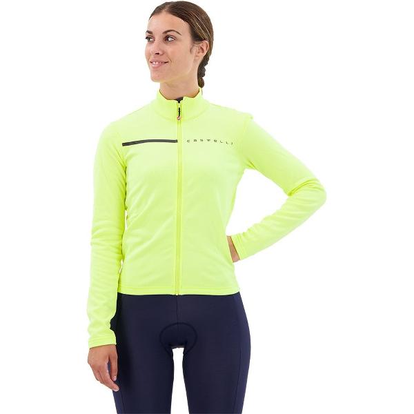 Castelli SINERGIA 2 Fietsshirt BRILLIANT YELLOW/DARK GRAY - Vrouwen - maat XS