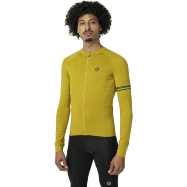 AGU Solid Fietsshirt Lange Mouwen Performance Heren - Brown - L