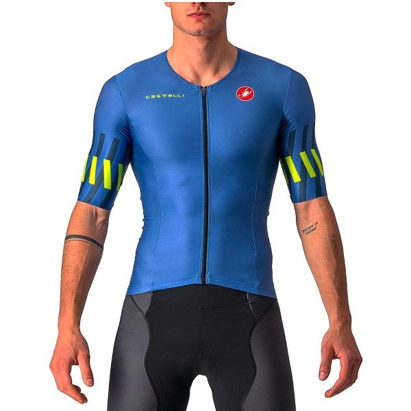 Castelli Free Speed Race 2 Jersey Blauw 2XL Man