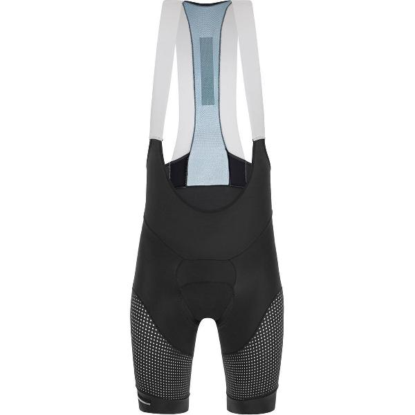 Santini Fietsbroek kort met bretels - koersbroek Grijs Heren - Tono Freccia Bib-Shorts Nat Seat Pad Titanium Gray - 2XL