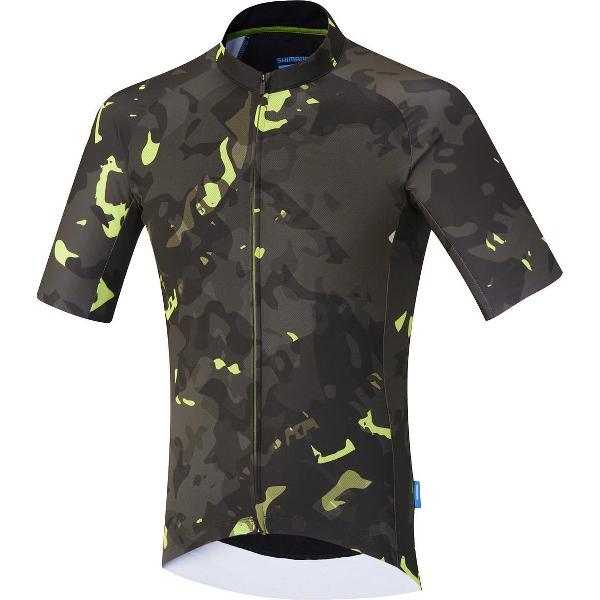 Shimano Breakaway Jersey korte mouwen Heren, neon lime Maat S