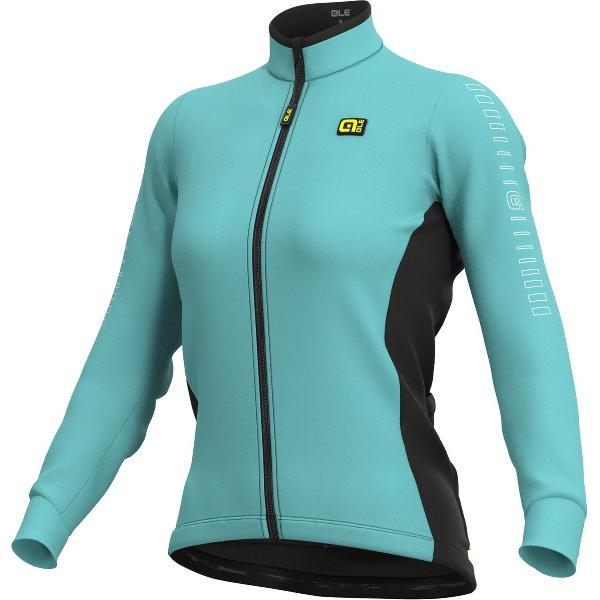 Ale Dames Fietsshirt Lange Mouwen Solid Fondo - Zwart - XL - Valt klein