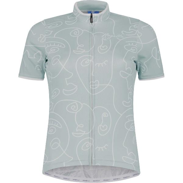 Rogelli Faces Fietsshirt - Korte Mouwen - Dames - Mint - Maat 2XL