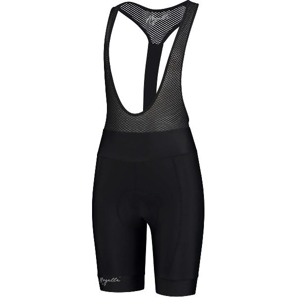 Rogelli Detach Korte Fietsbroek - Met Bretels - Dames - Zwart - Maat XL