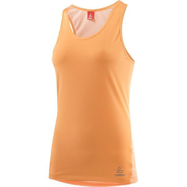 Loeffler fietsshirt mouwloos shirt W Racerback Top Fairdust Vent - Oranje