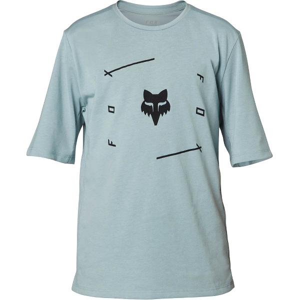 Fox Yth Ranger Dr Ss Jersey Veni - Gunmetal