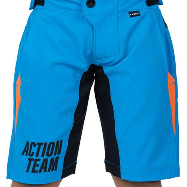 Cube Vertex Rookie X Actionteam Wijde Korte Broeken Blauw M