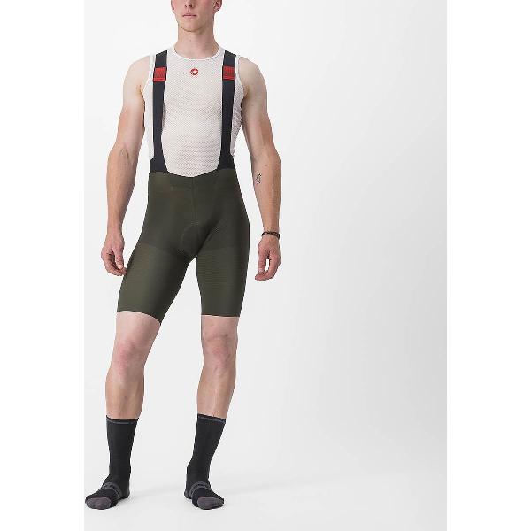 Castelli Premio Black Bibshort - Deep Green