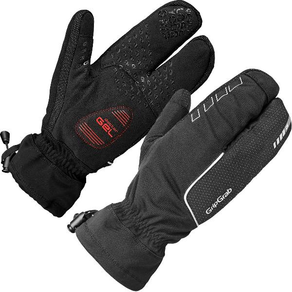 GripGrab - Nordic Windproof Deep Winter Lobster Glove - Zwart - Unisex - Maat XL