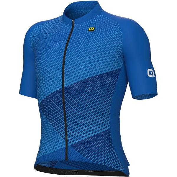 Ale Pr-e Web Jersey Met Korte Mouwen Blauw XL Man