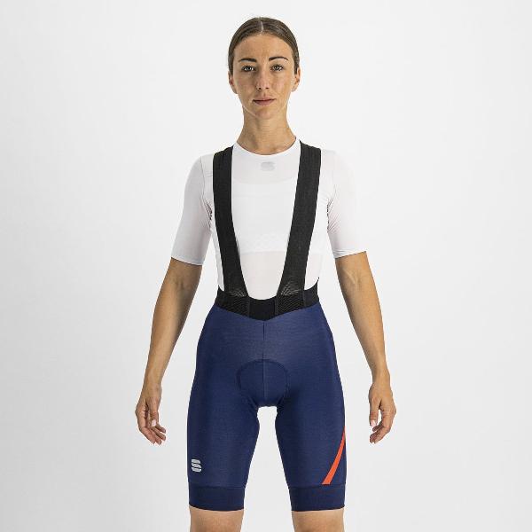 Sportful Fietsbroek kort met bretels Dames Blauw - FIANDRE NORAIN W BIBSHORT BLUE - L