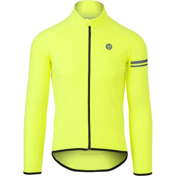 AGU Thermo Fietsshirt Lange Mouwen Essential Heren - Geel - XXL