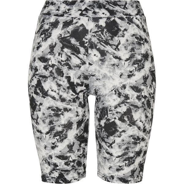 Urban Classics - Soft AOP blackfading Korte cycle broek - XS - Zwart