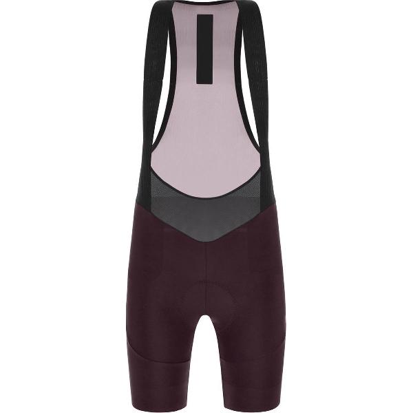 Santini Fietsbroek kort met bretels - koersbroek Paars Dames - Sleek Raggi Bib-Shorts C3W Seat Pad For Women Vigneto Purple - XS