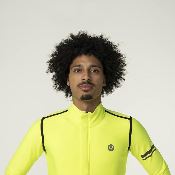 AGU Rain Jersey Fietsshirt Lange Mouwen Performance Heren - Geel - [S]