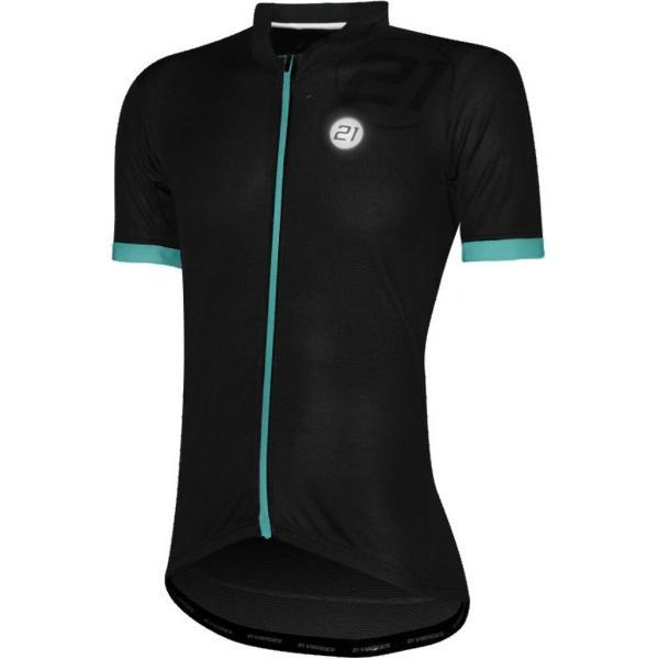 21Virages Fietsshirt korte mouwen Milano Zwart Celeste-2XL