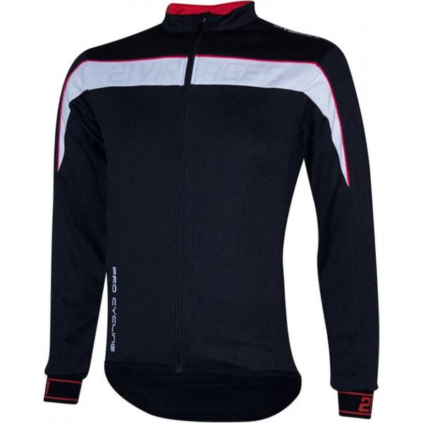 21Virages Fietsshirt pavia lange mouwen heren Zwart Wit -XS