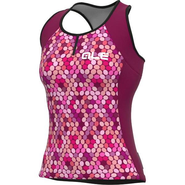 Ale Dames Fietsshirt Zonder Mouwen Solid Candy - Roos - S - Valt klein