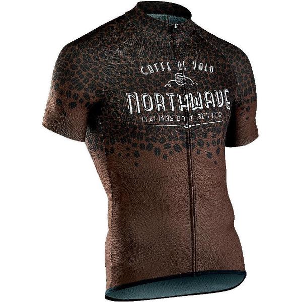 Northwave Caffealvolo Fietsshirt korte mouwen Heren bruin Maat 3XL