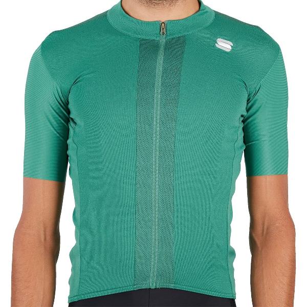 Sportful Strike Short Sleeve Fietsshirt Heren - Groen - Maat 3XL