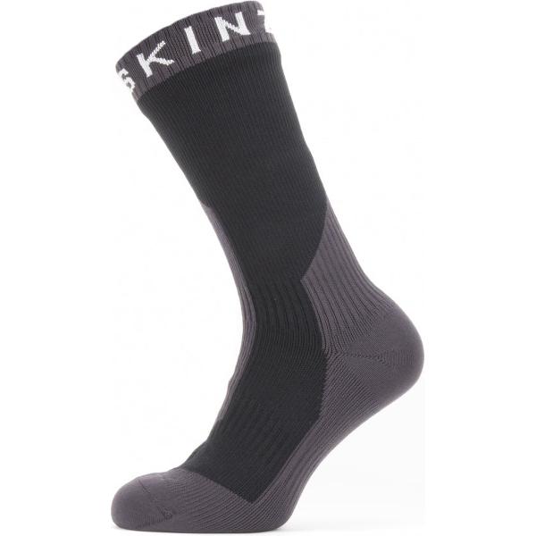 Sealskinz Stanfield waterdichte sokken Black/Grey/White - Unisex - maat S