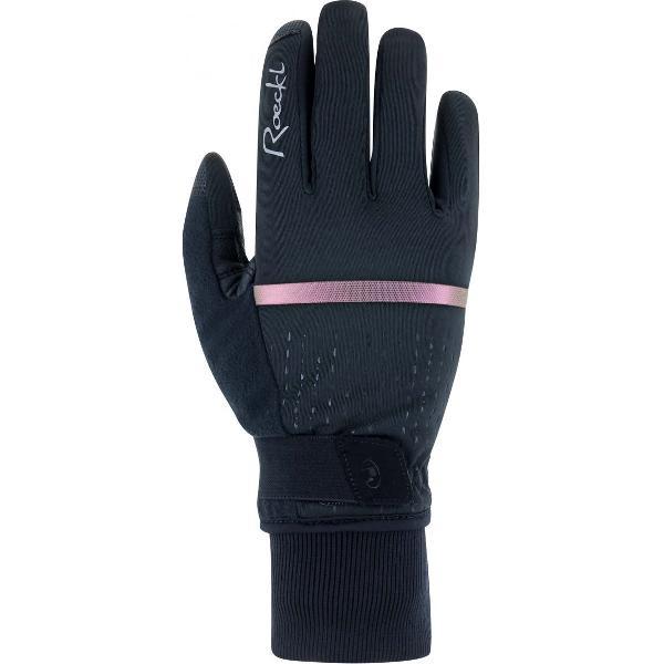 Roeckl Watou Fietshandschoenen Black/Cameleon Pink - Vrouwen - maat 6