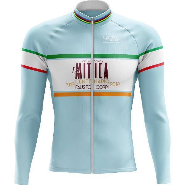 La Mitica Centenario fietsshirt lange mouwen / Maglia Ciclismo Manica Lunga La Mitica Centenario Fausto Coppi - 3XL