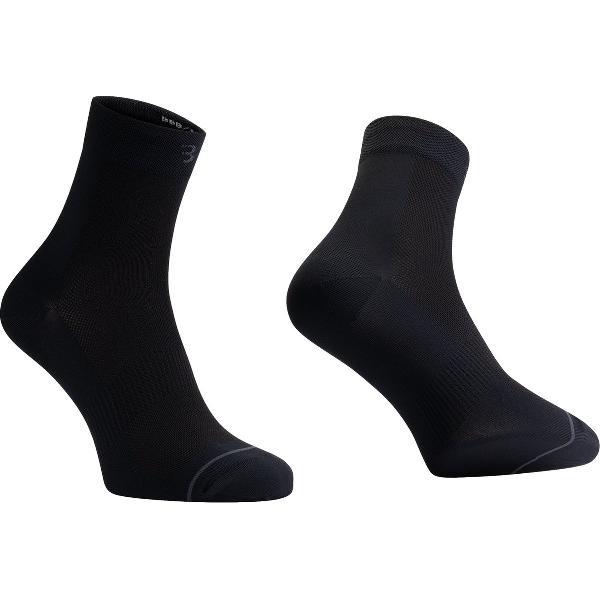 BBB Cycling CombiFeet Wielrensokken - Duurzame Fietssokken Zomer - 3 paar - Lengte: 13cm - Zwart - Maat 44/47 - BSO-20