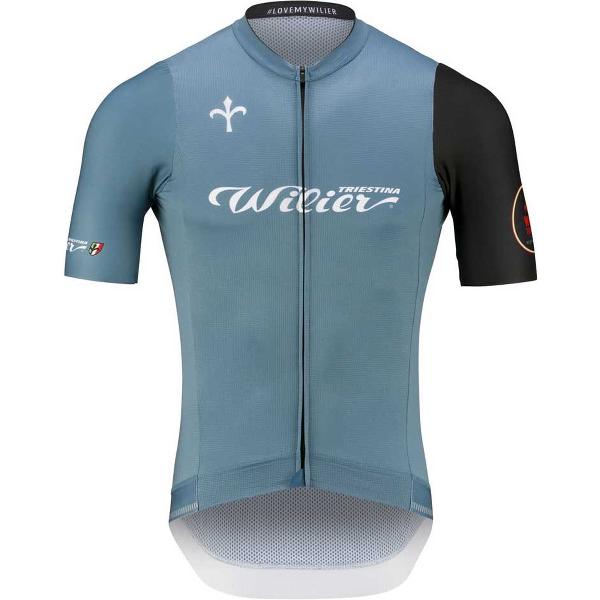 Wilier Cycling Club Jersey Met Korte Mouwen Blauw XL Man