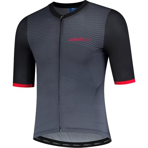 Rogelli Valor Fietsshirt - Korte Mouwen - Heren - Zwart, Rood - Maat S