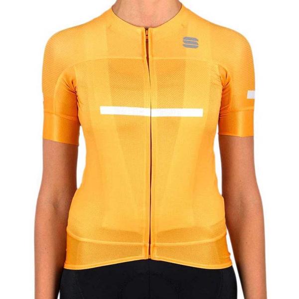 Sportful Evo Korte Mouwen Fietsshirt Geel M Vrouw