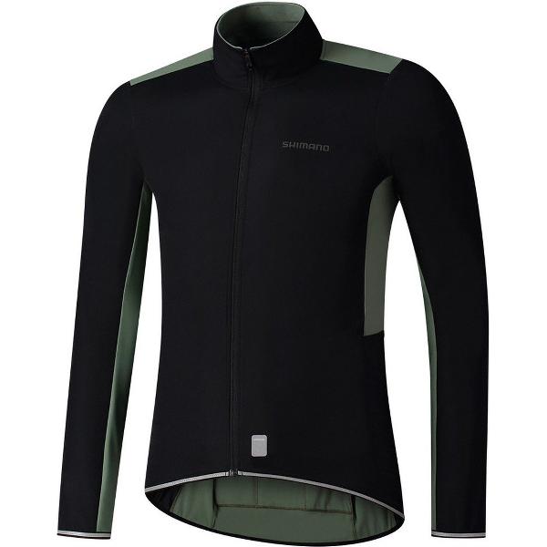 Shimano Fietsshirt lange mouwen Heren Groen - Evolve ARMY GREEN - S