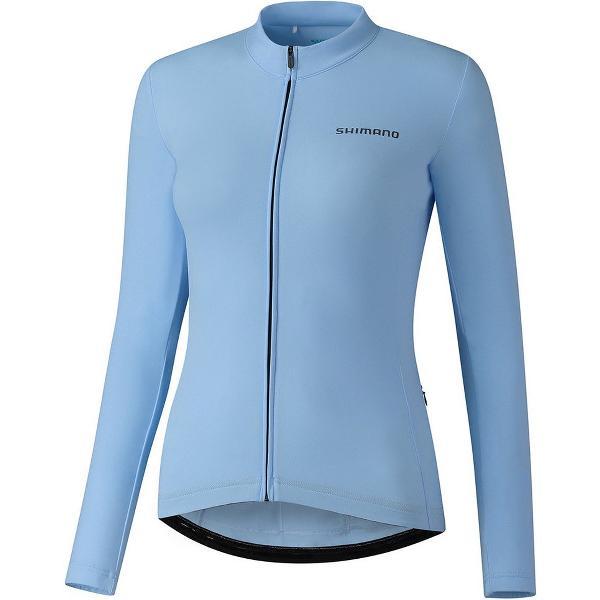 Shimano Kaede Thermal Jersey Met Lange Mouwen Blauw XS Vrouw