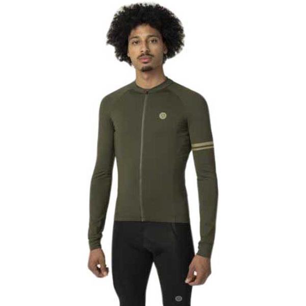 AGU Solid Fietsshirt Lange Mouwen Performance Heren - Green - L