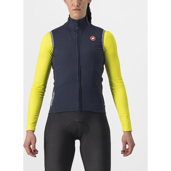 Castelli Windstopper water afstotend Dames Blauw - PERFETTO RoS 2 W VEST SAVILE BLUE - M