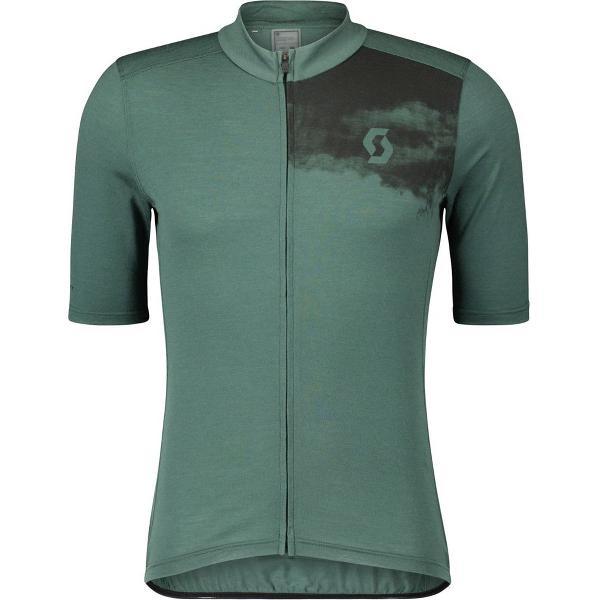 Scott Gravel Merino Korte Mouwen Fietsshirt Groen M Man