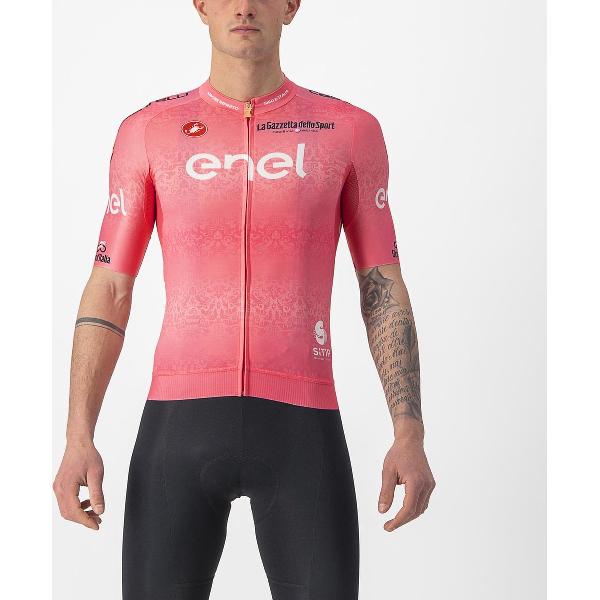 Castelli Giro d Italia Fietsshirt korte mouwen Heren Roze - Giro RACE JERSEY ROSA GIRO - XXL