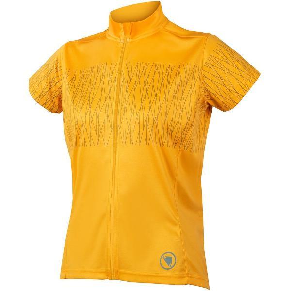 Endura Hummvee Ray Jersey Met Korte Mouwen Geel XL Vrouw