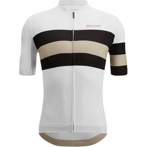 Santini Eco Sleek Bengal Korte Mouwen Fietsshirt Wit XS Man