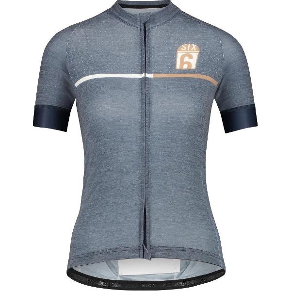 AGU Merino Fietsshirt SIX6 Dames - Blauw - S