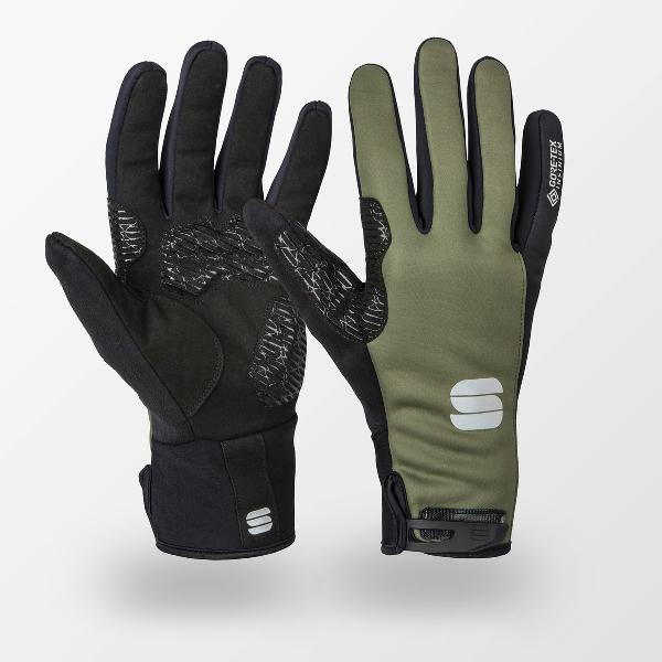 Sportful Fietshandschoenen winter unisex Groen Zwart - WS ESSENTIAL 2 GLOVES BEETLE BLACK - M