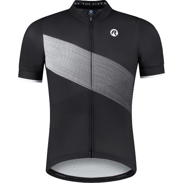 Rogelli Groove Fietsshirt - Korte Mouwen - Heren - Zwart - Maat XL