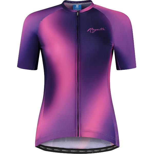 Rogelli Aurora Fietsshirt - Korte Mouwen - Dames - Paars, Roze - Maat XL