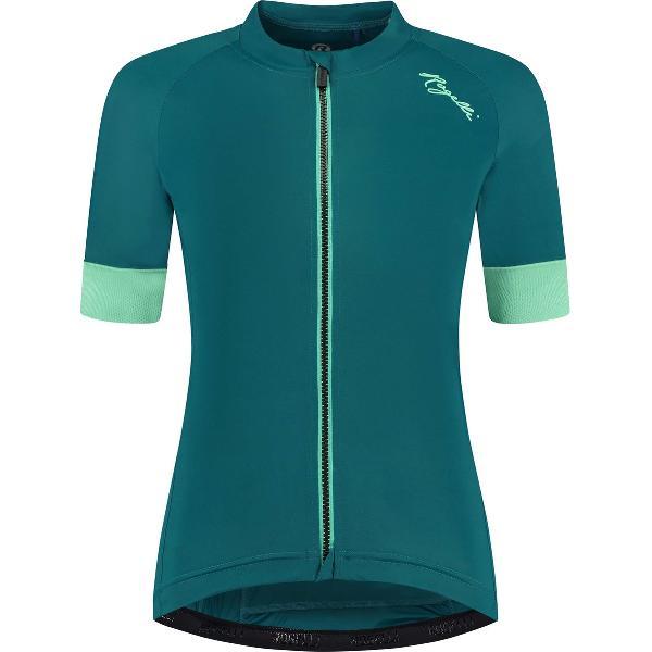 Rogelli Modesta Fietsshirt - Korte Mouwen - Dames - Groen, Turquoise - Maat S